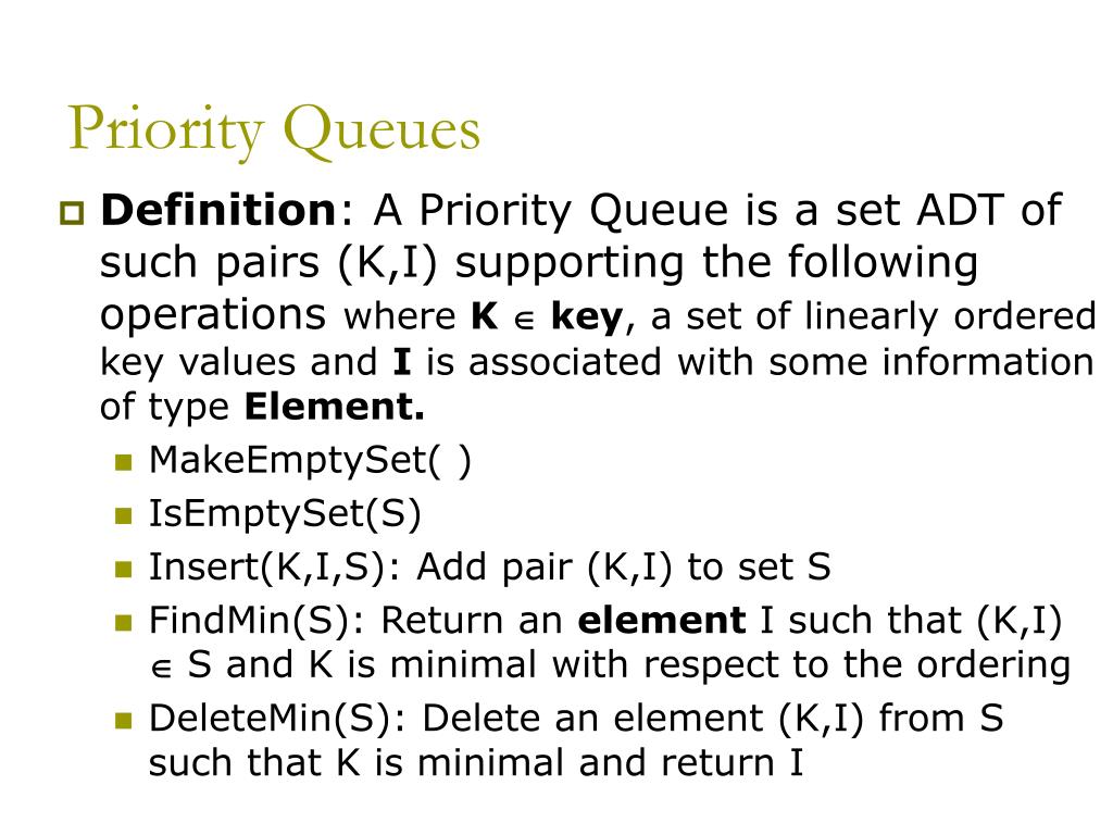 programming assignment 2 priority queues and disjoint sets