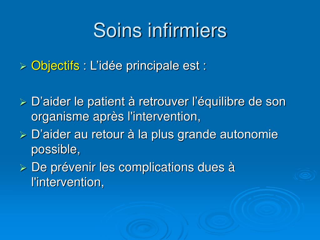PPT - Soins infirmiers en post opératoire immédiat PowerPoint ...