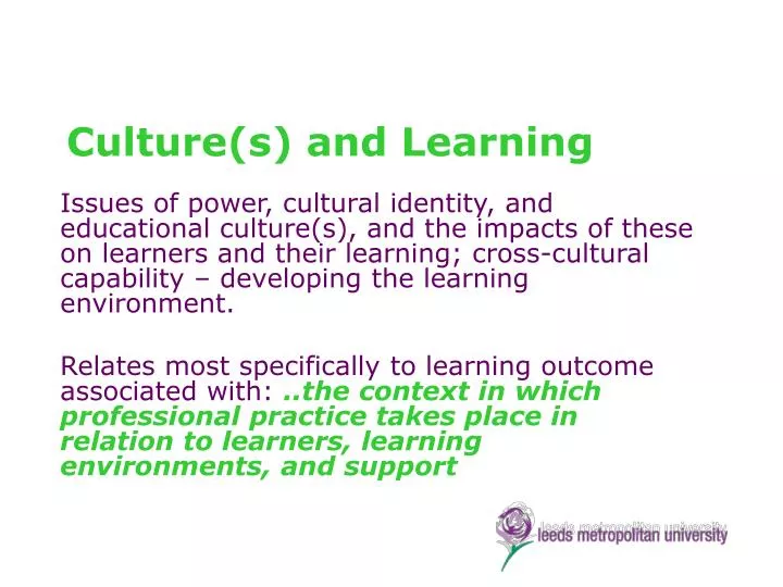 culture’s impact on education and development Culture influences education in many ways here the individualist and collectivist cultural perspectives on education are compared. culture’s impact on education and development Culture influences education in many ways here the individualist and collectivist cultural perspectives on education are compared.