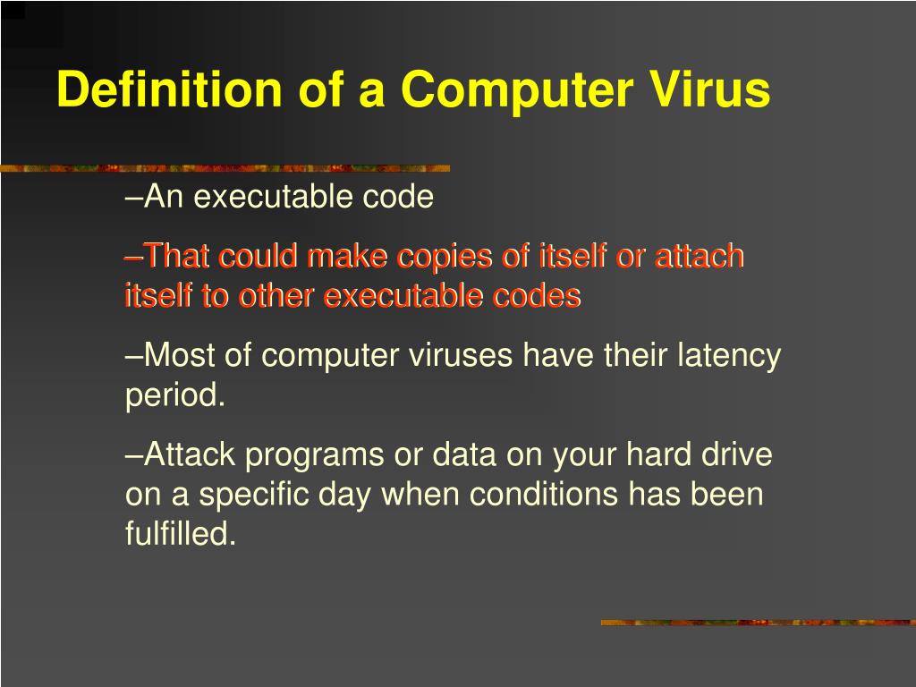 Computer Virus Definition Simple - Computer Viruses by tanmansingh17 ...