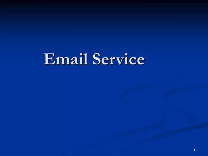 email service n.