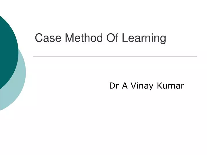 case method of learning n.