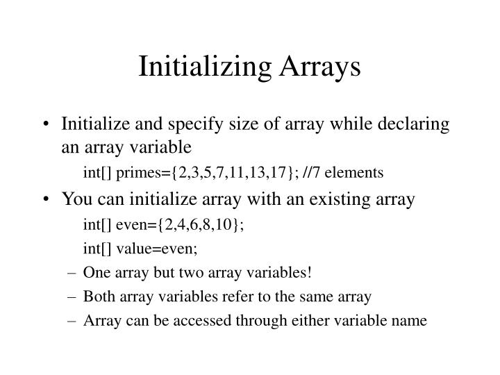PPT - Arrays in JAVA PowerPoint Presentation - ID:482028