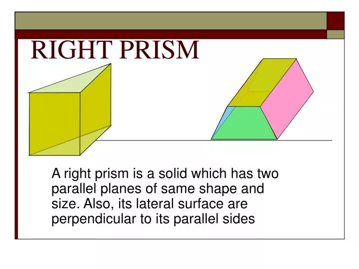 right prism n.