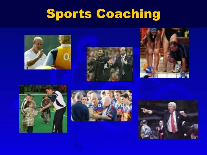 sports coaching n.