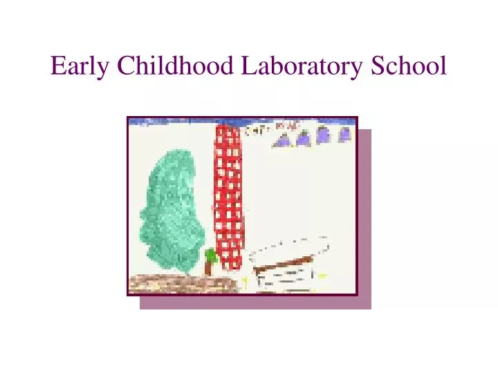 early childhood laboratory school n.