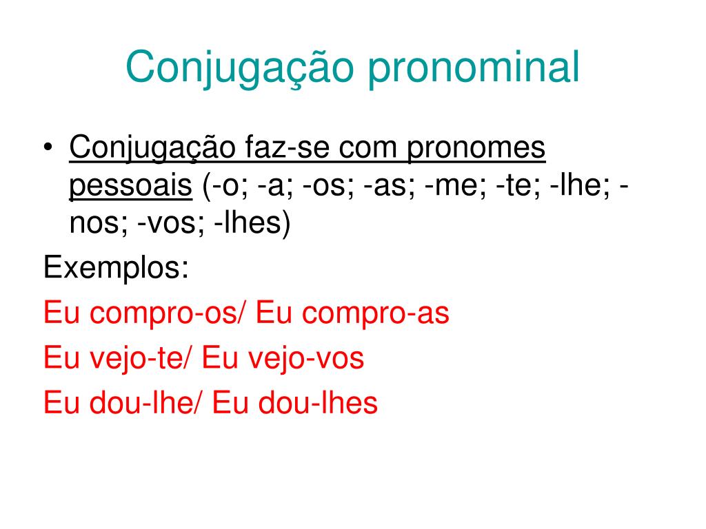 Conjugação pronominal reflexa