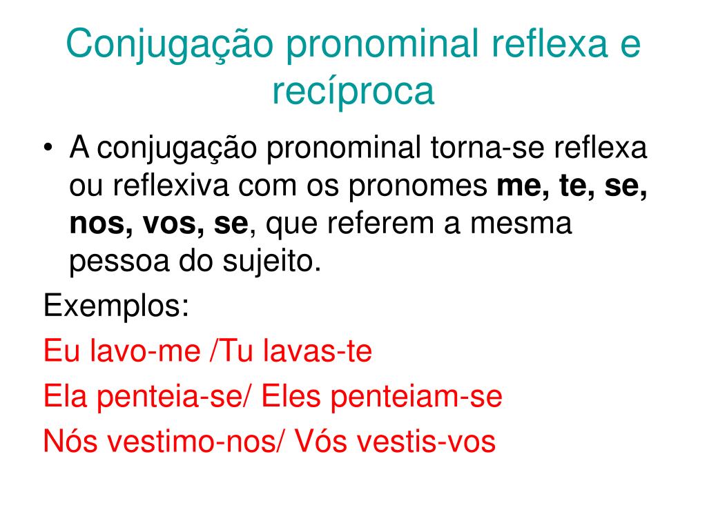 Conjugação pronominal