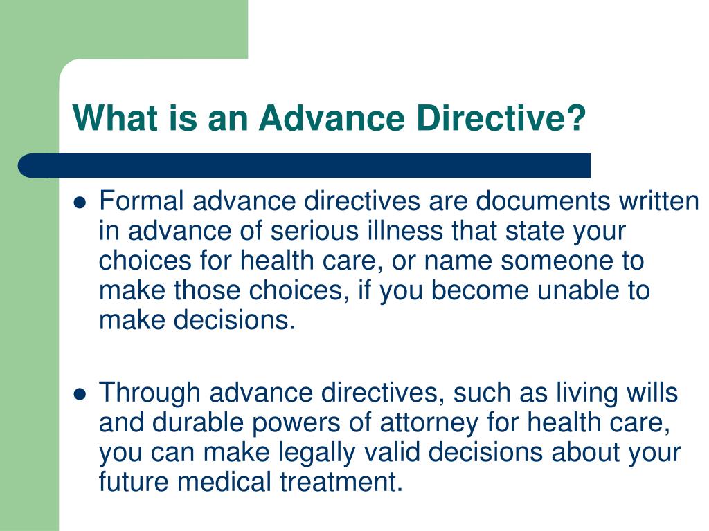 PPT Advanced Directives PowerPoint Presentation, free