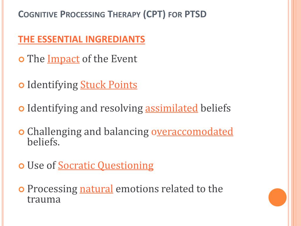 cognitive processing therapy