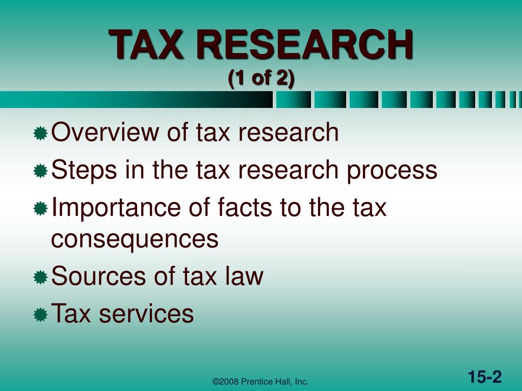 tax research papers