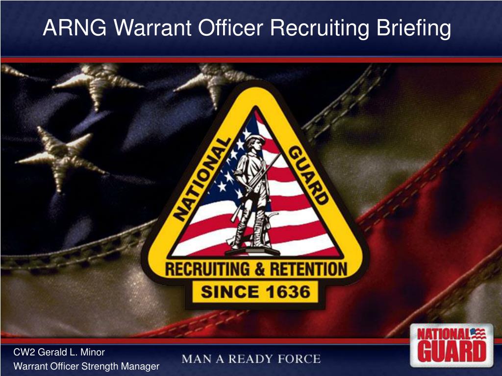 Ppt arng warrant officer recruiting briefing powerpoint presentation