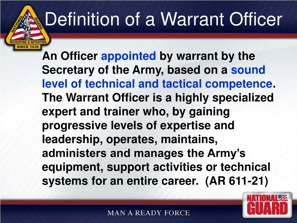 Ppt arng warrant officer recruiting briefing powerpoint presentation