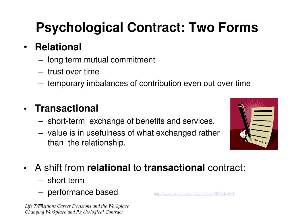 presentation psychological contract