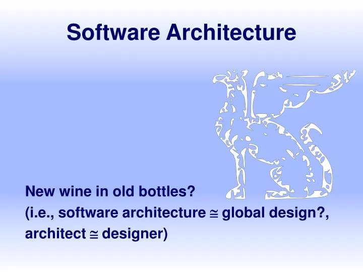 software architecture n.