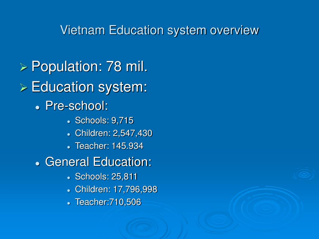 write about school education system in vietnam
