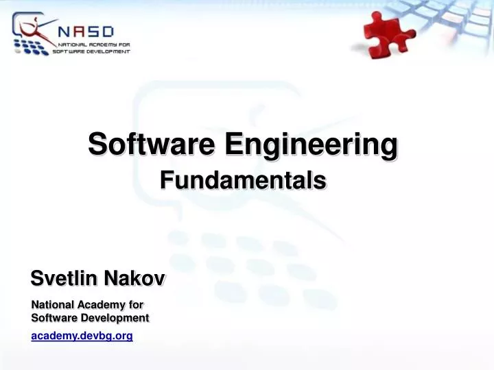 software engineering fundamentals n.