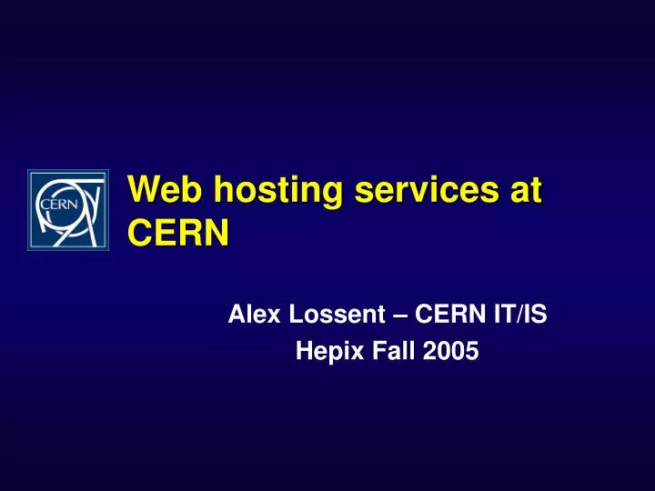 web hosting services at cern n.