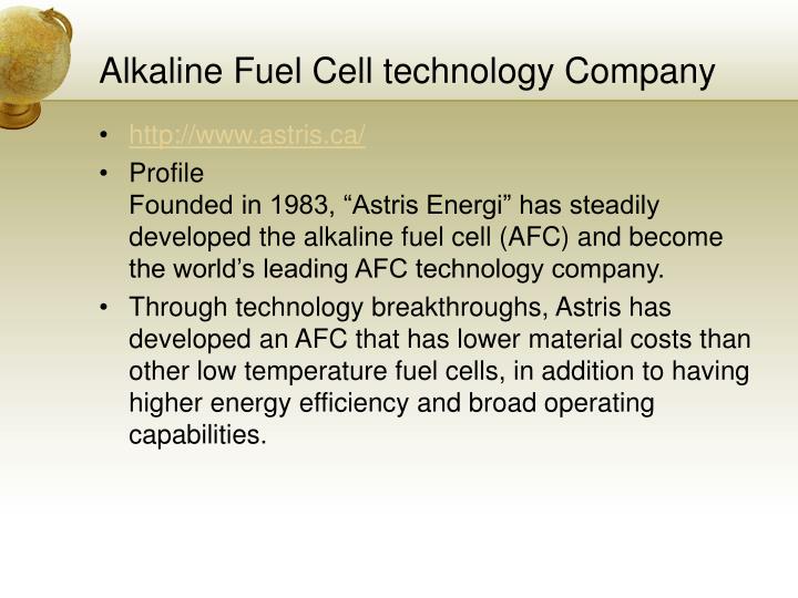 PPT Alkaline Fuel Cell Applications PowerPoint Presentation ID485791