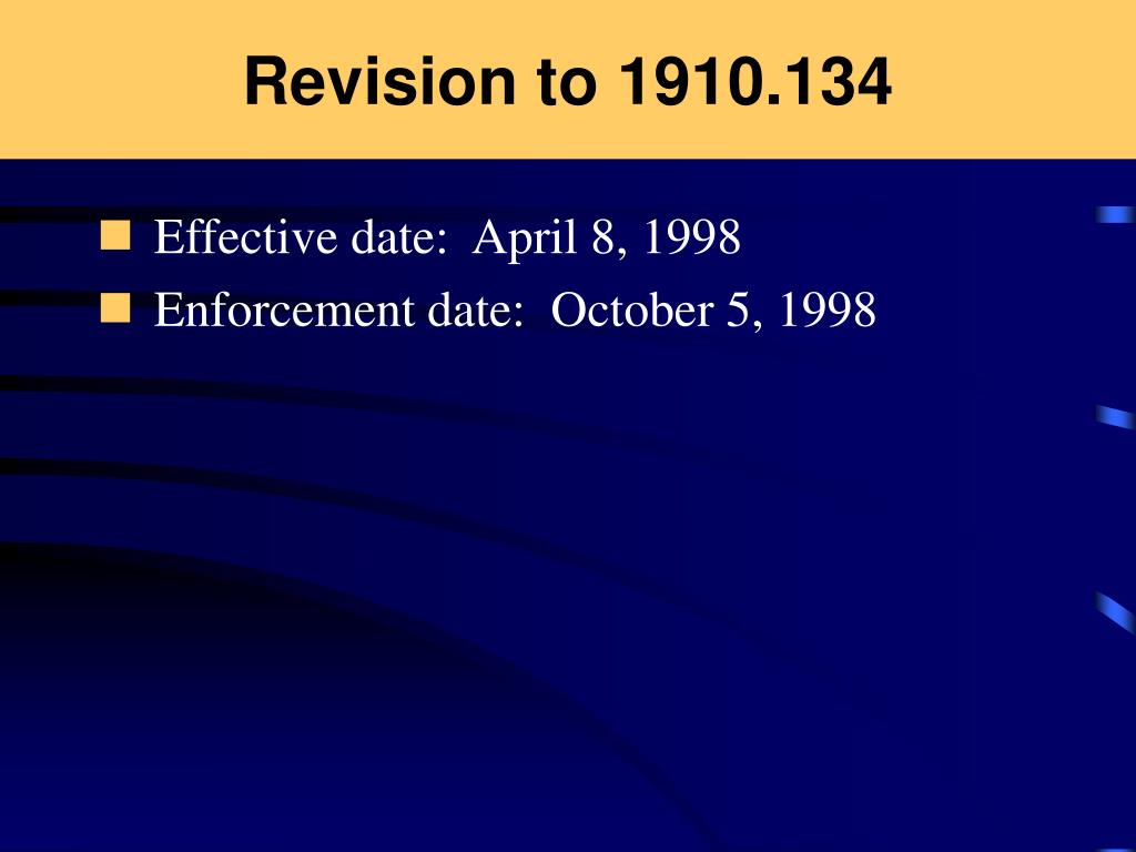 Ppt respiratory protection 29 cfr 1910 134 powerpoint presentation