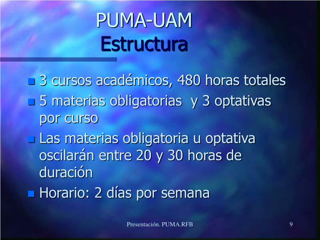 PPT - PROGRAMA UNIVERSITARIO PARA MAYORES (PUMA) PowerPoint Presentation -  ID:486342