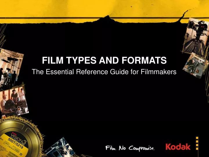 film types and formats n.