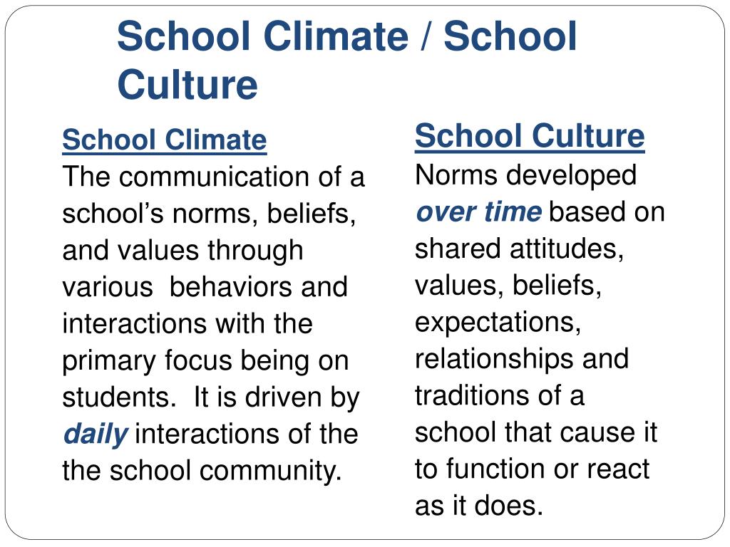 literature review on school climate