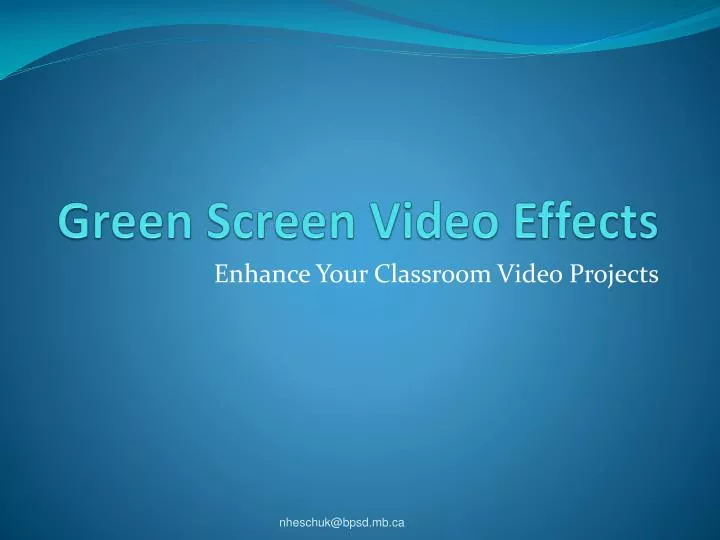 green screen video effects n.
