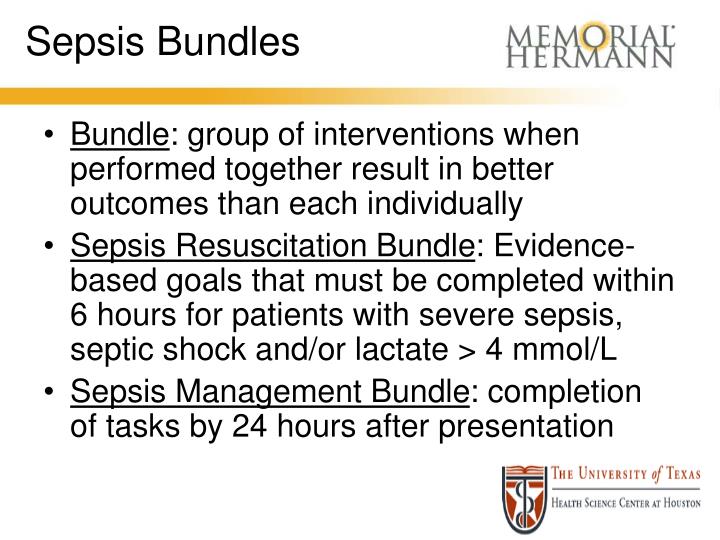 PPT Improving Compliance with Surviving Sepsis Goals PowerPoint