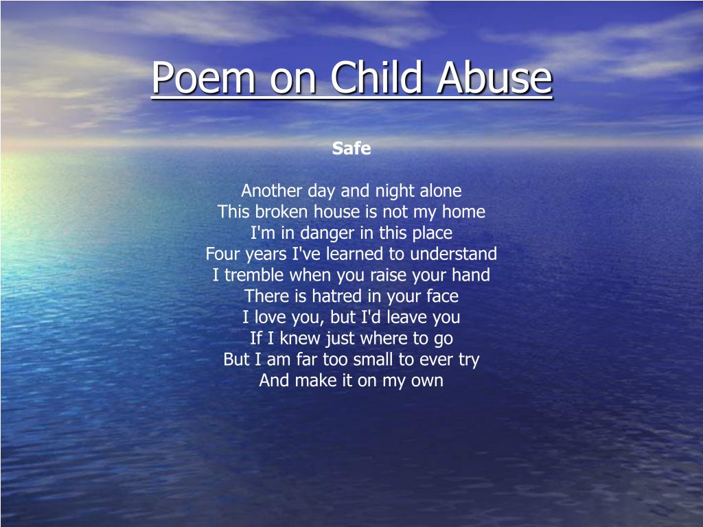 Poem on Child Abuse.