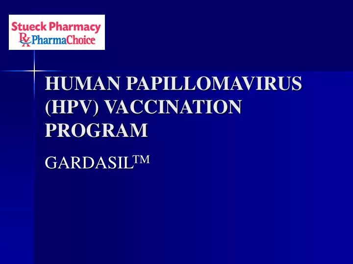 human papillomavirus hpv vaccination program n.