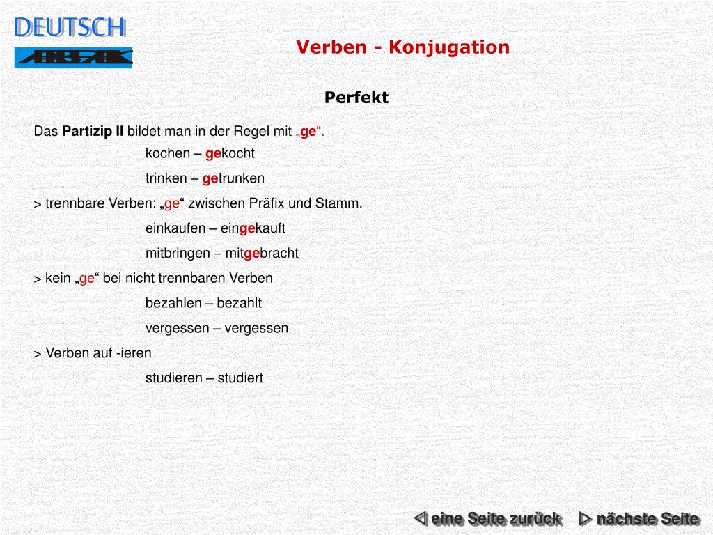 PPT - DEUTSCH PowerPoint Presentation, free download - ID:489898