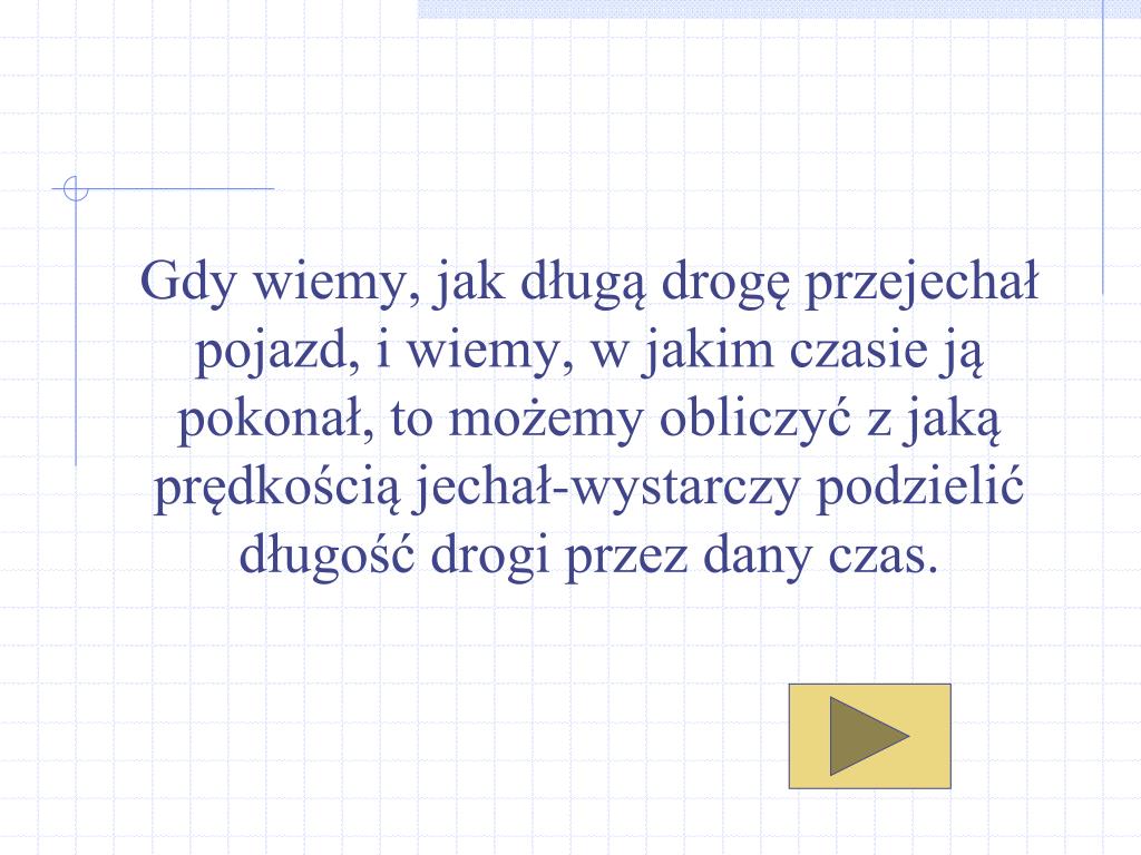 PPT PRĘDKOŚĆ, DROGA, CZAS PowerPoint Presentation, free