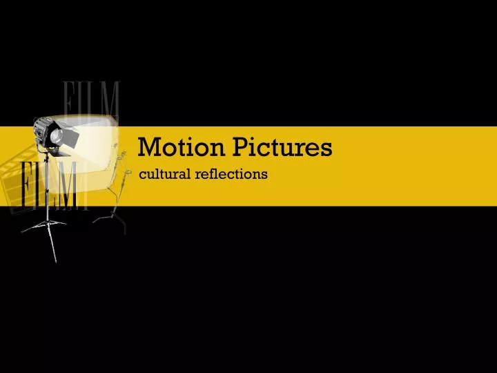 motion pictures n.