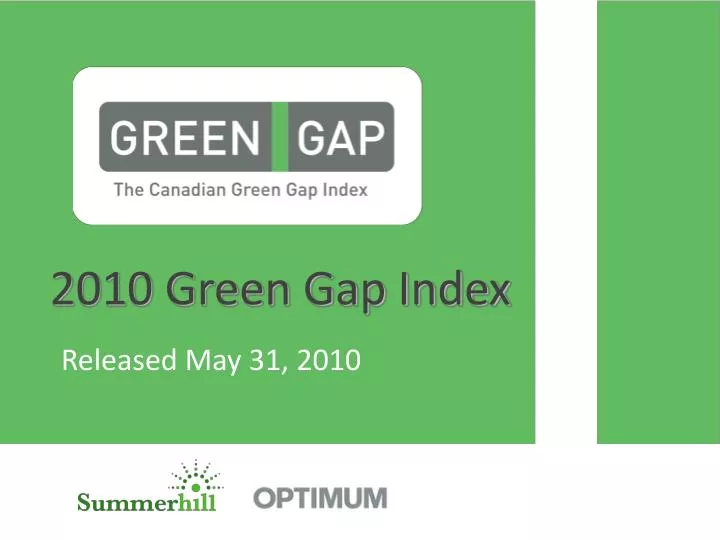 2010 green gap index n.