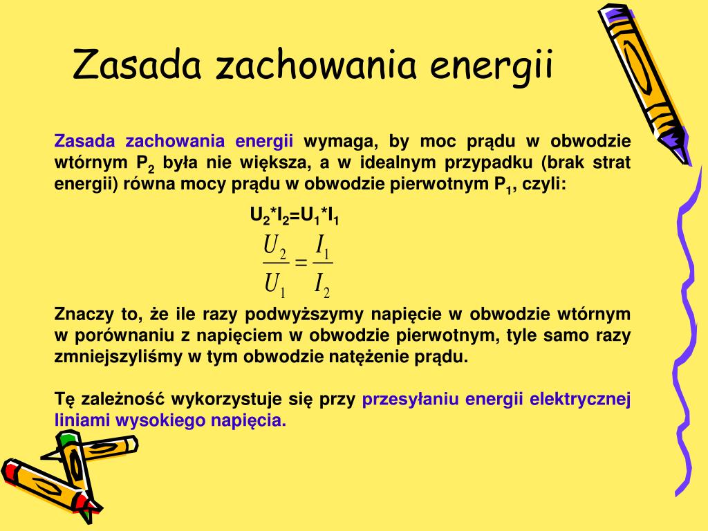 Zasada Zachowania Energii Zadania PPT - Wykorzystanie indukcji magnetycznej Budowa i zasada działania