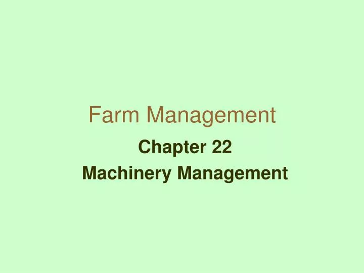 farm management n.