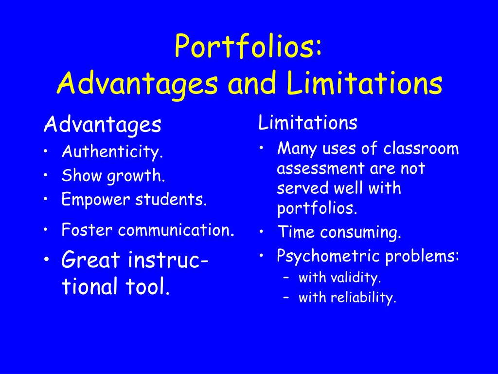 PPT Performance and Portfolio Assessment PowerPoint Presentation