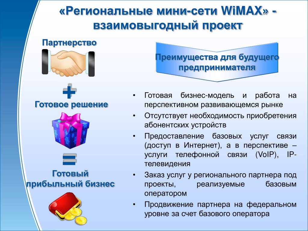Используйте готовые решения. WIMAX достоинства и недостатки. WIMAX достоинства. Презентация WIMAX. Безопасность в сетях WIMAX.