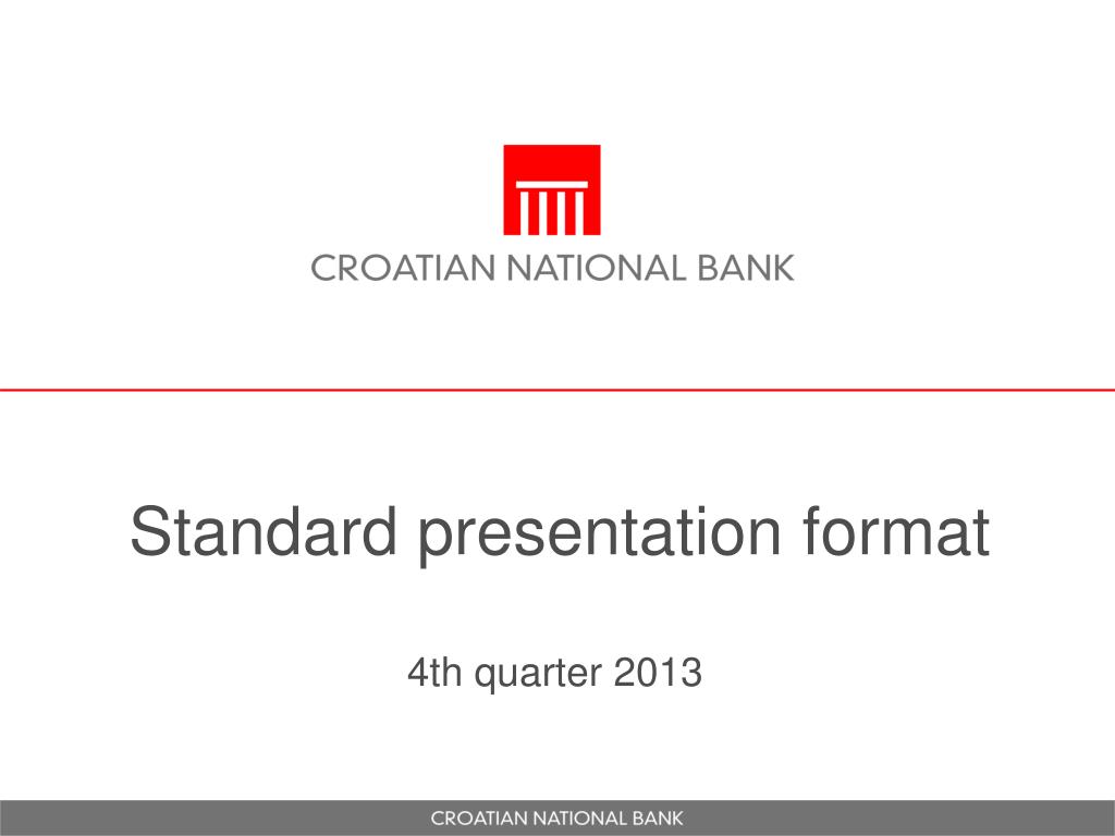 standard format of powerpoint presentation