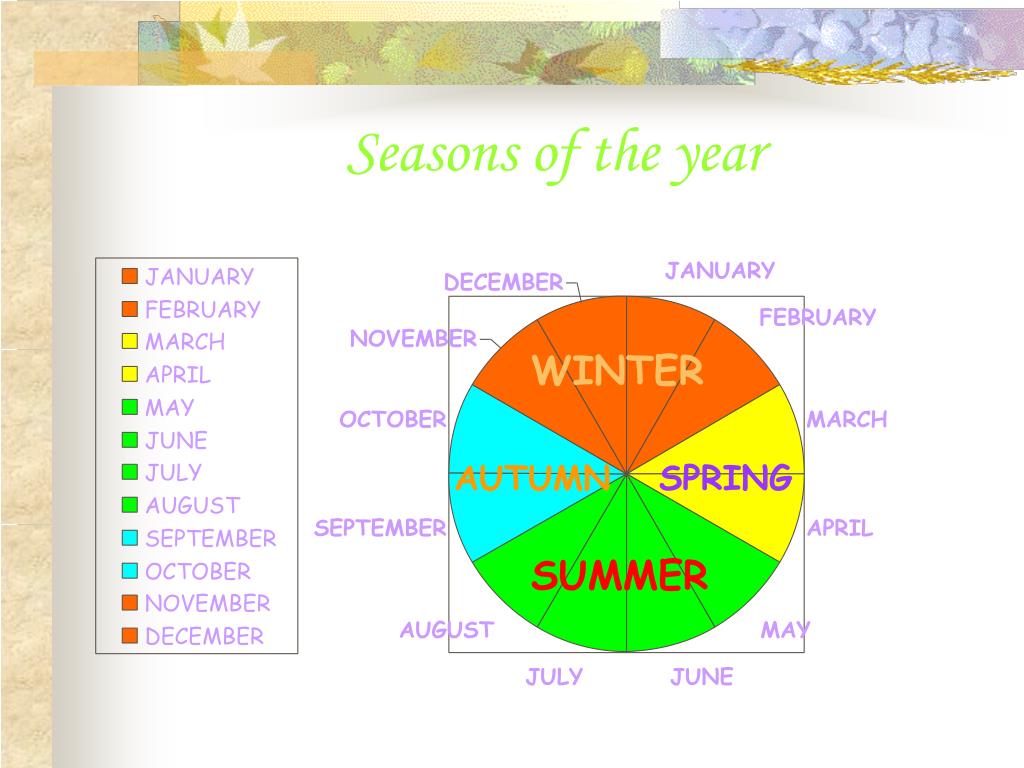 Seasons Of The Year