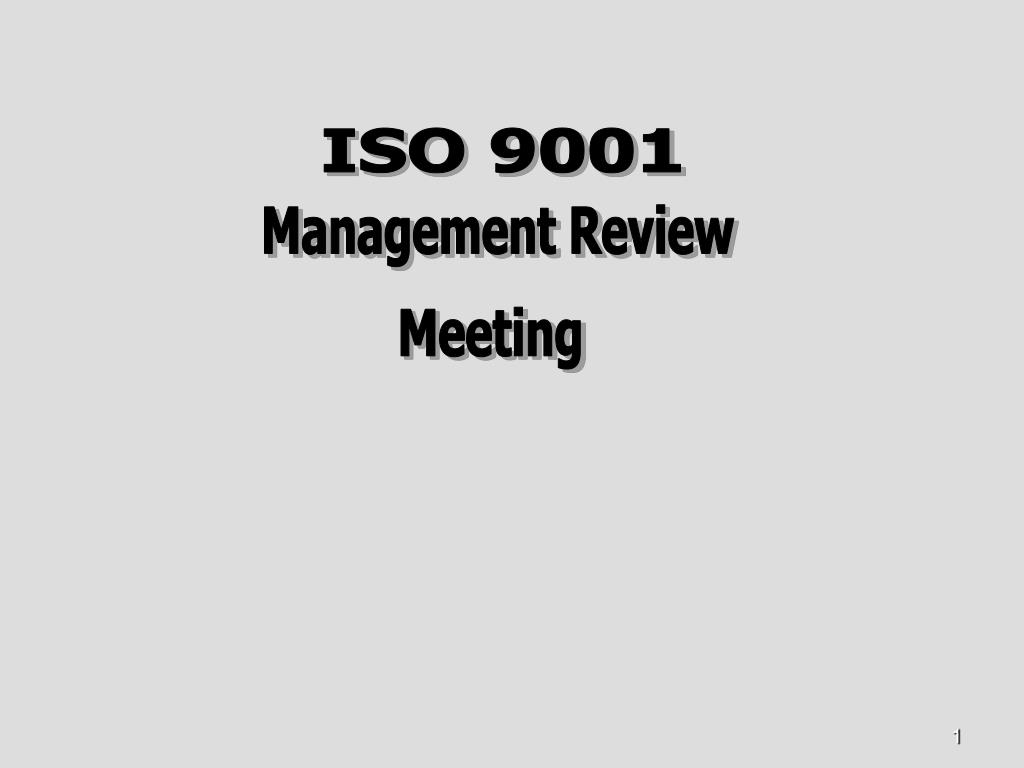 iso 9001 management review meeting presentation slides