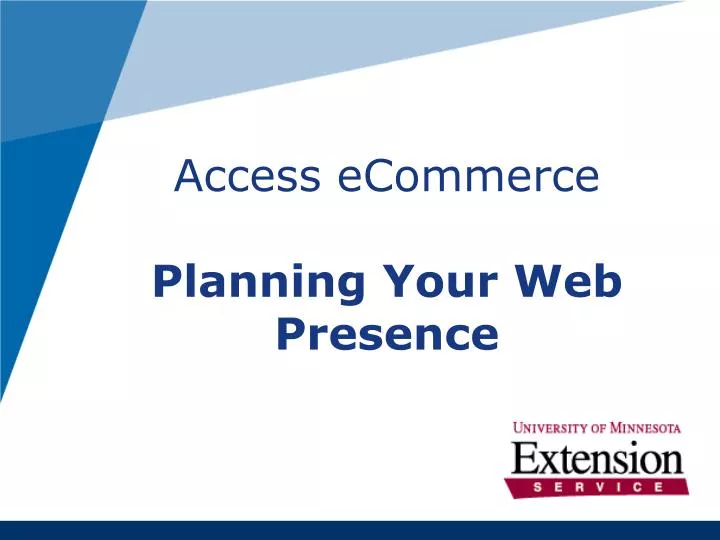 access ecommerce planning your web presence n.