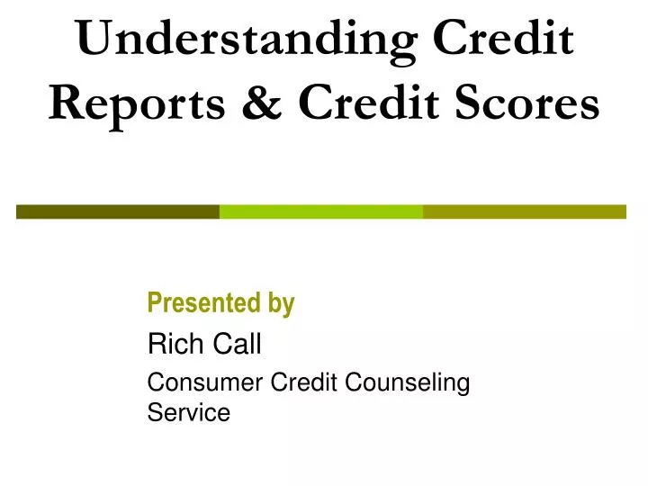 understanding credit reports credit scores n.