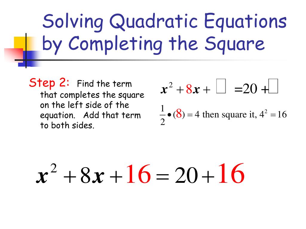 solve quadratic equations