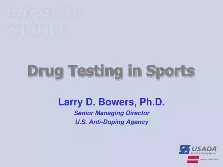 PPT Drug Testing In Sports PowerPoint Presentation Free Download