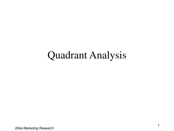 quadrant analysis n.
