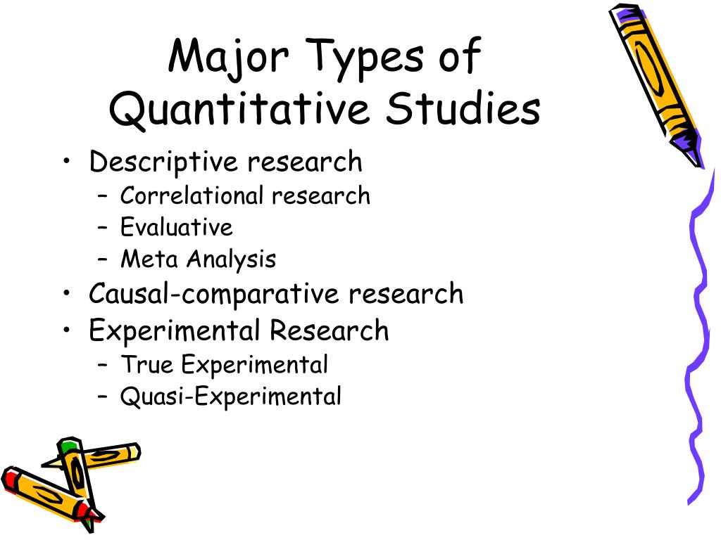 types of quantitative research descriptive