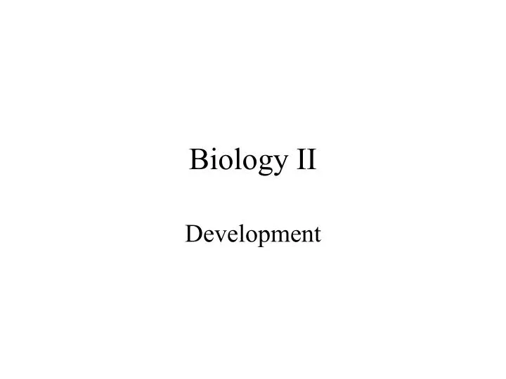biology ii n.
