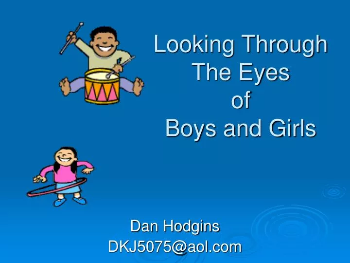 looking through the eyes of boys and girls n.